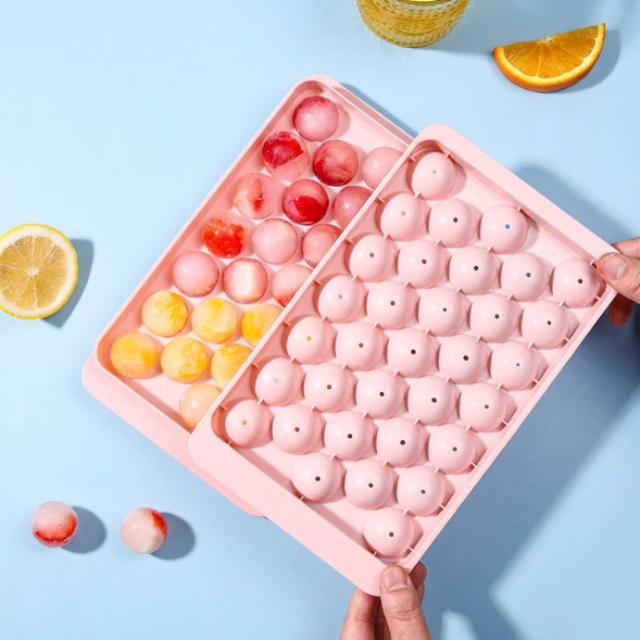 33-Cavity Round Ice Cube Tray