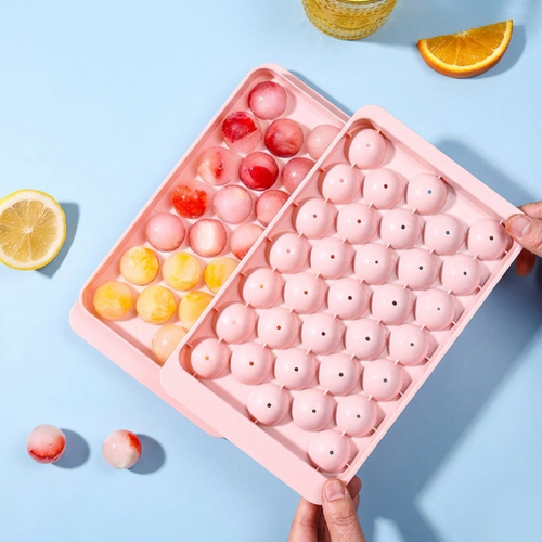 33-Cavity Round Ice Cube Tray