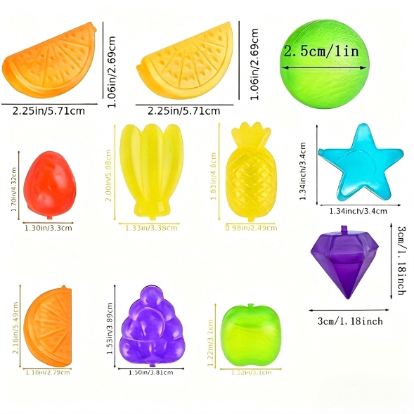 Reusable Shaped Plastic Ice Cubes