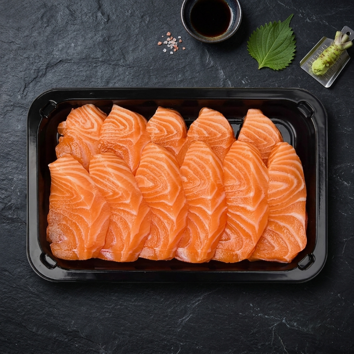 Frozen Sliced Salmon Belly Fresh Seafood